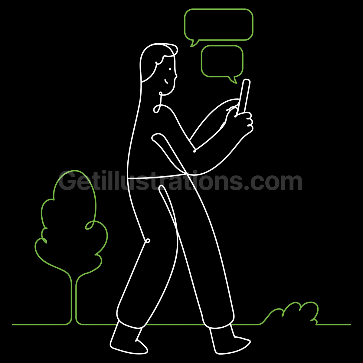 chat, conversation, talk, smartphone, phone, mobile, man, people